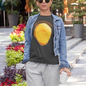 Mosquito in Amber, I Believe in Science Tshirt